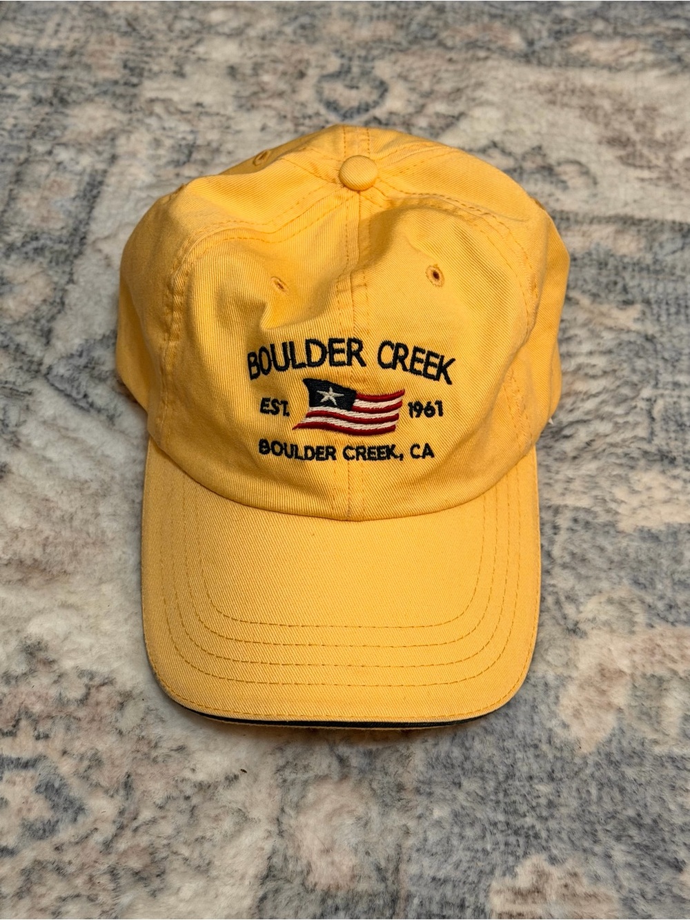 Boulder Creek Classic Yellow Baseball Cap